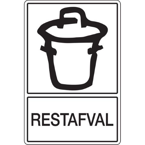 Recyclagepictogram - Restafval - RESTAFVAL