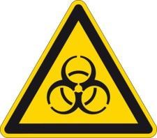 Pictogram voor identificatie van gevaarlijke stoffen - Biologisch besmettingsgevaar