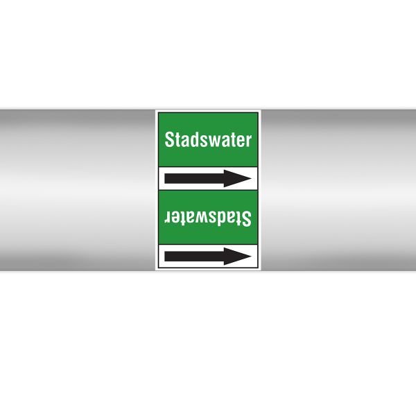 Leidingmerkers op doorlopende rol, zonder pictogram