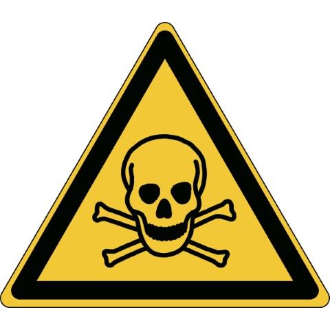 ISO Veiligheidspictogram - Waarschuwing: Giftige Stoffen