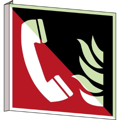 Telefoon voor brandalarm – ISO 7010