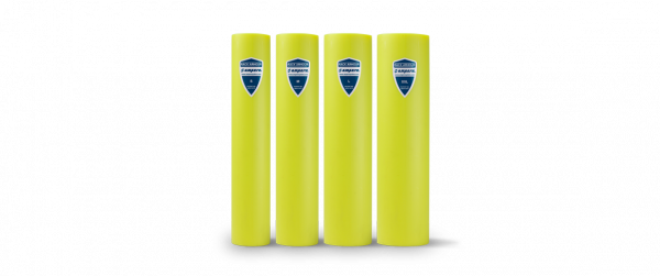 REKBESCHERMER POLYETHYLEEN GEEL - L (101-120MM), HOOGTE 600MM