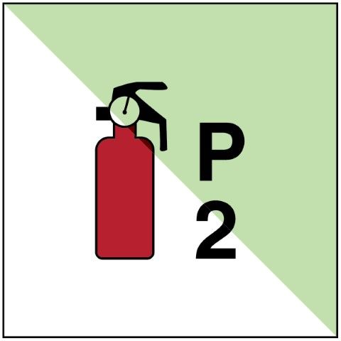 Draagbare brandblusser P2 – IMO