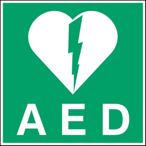 Reddingspictogram - AED (geldig voor België) - AED