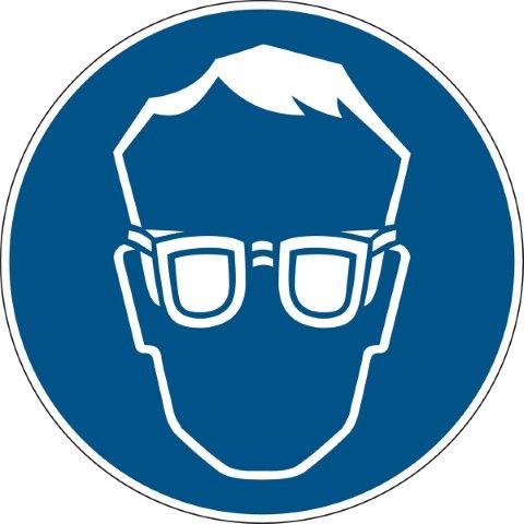 Gebodspictogram - Oogbescherming verplicht