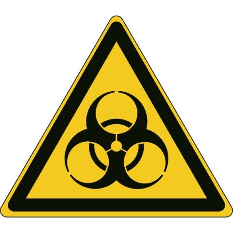 ISO Veiligheidspictogram - Waarschuwing: Biologisch besmettingsgevaar