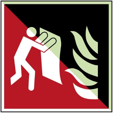 Branddeken – veiligheidspictogram – ISO7010