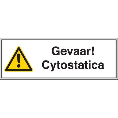Pictogram voor identificatie van gevaarlijke stoffen - Gevaar! Cytostatica - Gevaar! Cytostatica