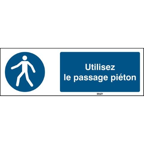 ISO 7010 Pictogrammen - Piétons, utilisez le passage