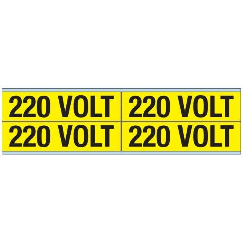 Waarschuwingspictogram - Voltagemerkers - 220 VOLT