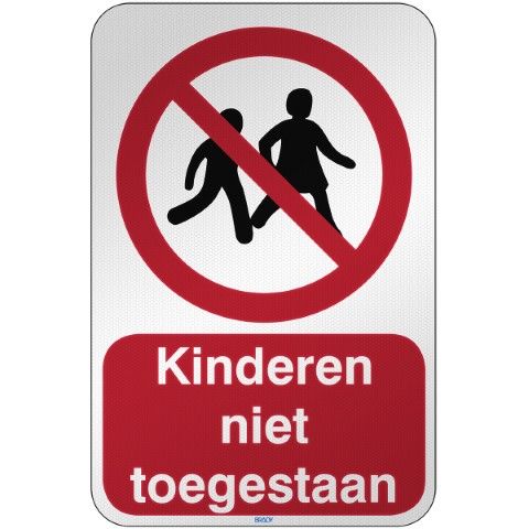 ISO-veiligheidspictogram – Kinderen niet toegestaan