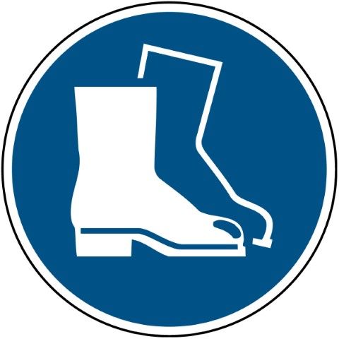 ISO Veiligheidspictogram - Veiligheidsschoenen verplicht