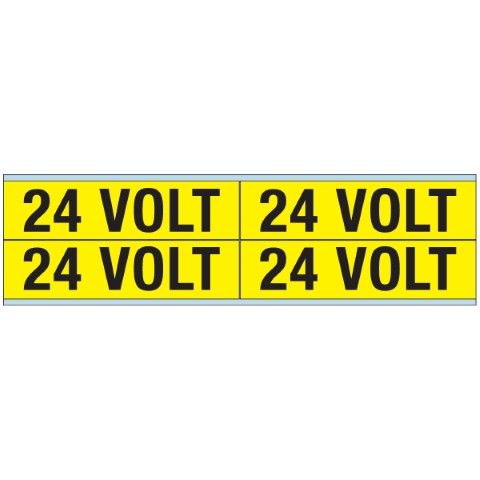 Waarschuwingspictogram - Voltagemerkers - 24 VOLT