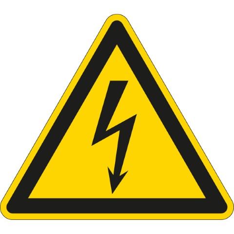 Waarschuwingspictogram - Gevaarlijke elektrische spanning