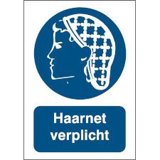 Gebodspictogram - Haarnet Verplicht M/PIC286/NL355/tm-148X210