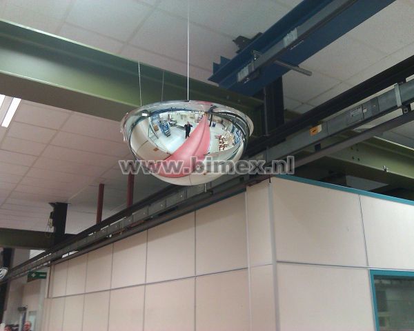 VEILIGHEIDSSPIEGEL PANO IN ACRYL DIA 1000MM - HALVE BOL VR PLAFOND