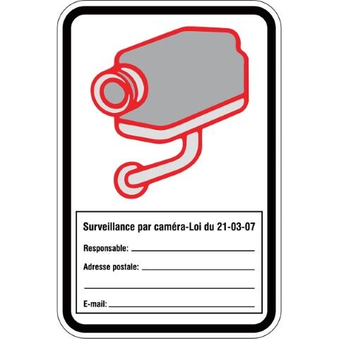 Informatietekens - Surveillance par caméra...