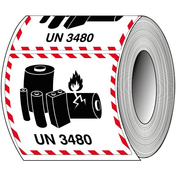 UN 3480-Verpakkingslabel voor
lithium-ionbatterijenngslabels