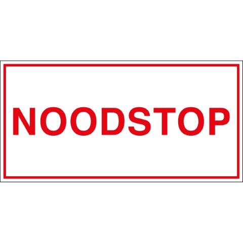Pictogram voor Machineveiligheid - Noodstop - NOODSTOP