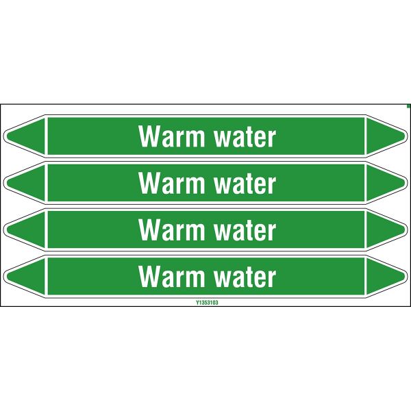 Individuele leidingmerkers op kaart met geperforeerde pijlen, zonder pictogram