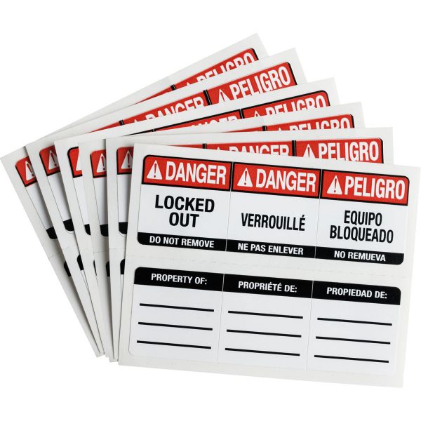 Labels voor SafeKey Compact-hangsloten
