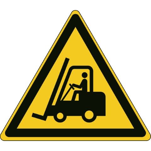 ISO Veiligheidspictogram - Waarschuwing: Transportvoertuigen