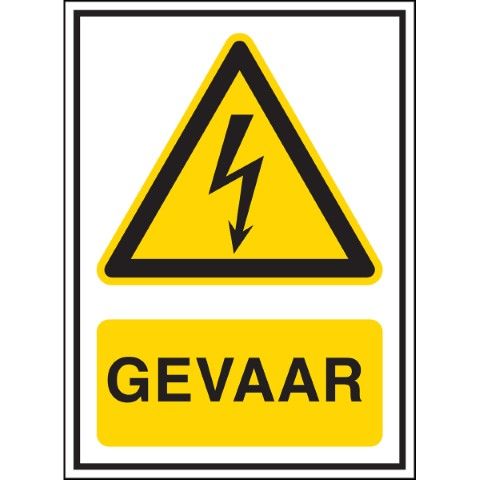 Waarschuwingspictogram - Gevaar! - GEVAAR