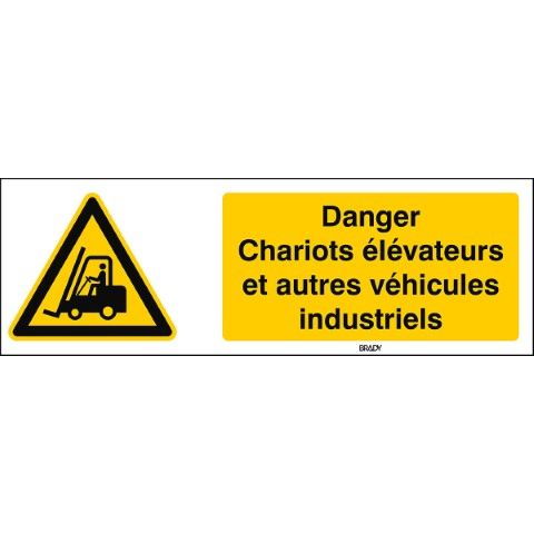 ISO 7010 Pictogrammen - Danger; Chariots élévateurs et autres véhicules industriels