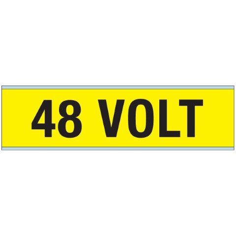 Waarschuwingspictogram - Voltagemerkers - 48 VOLT