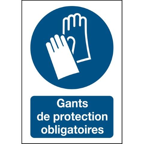 ISO 7010 Pictogrammen - Gants de protection obligatoires
