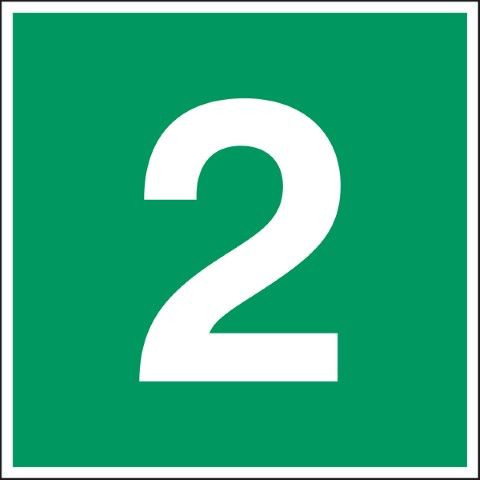 Reddingspictogram - Niveau-aanduiding: 2