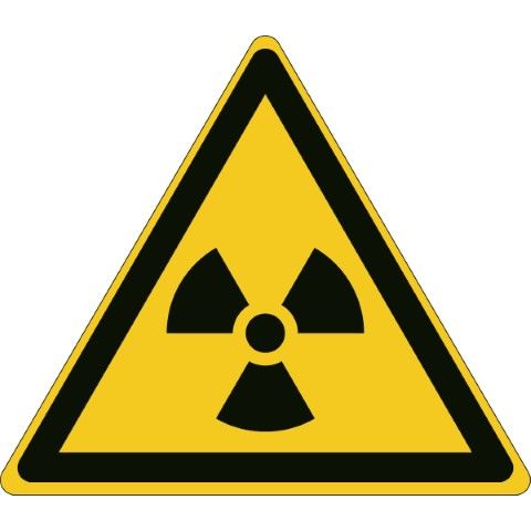 ISO Veiligheidspictogram - Waarschuwing: Radioactieve Stoffen