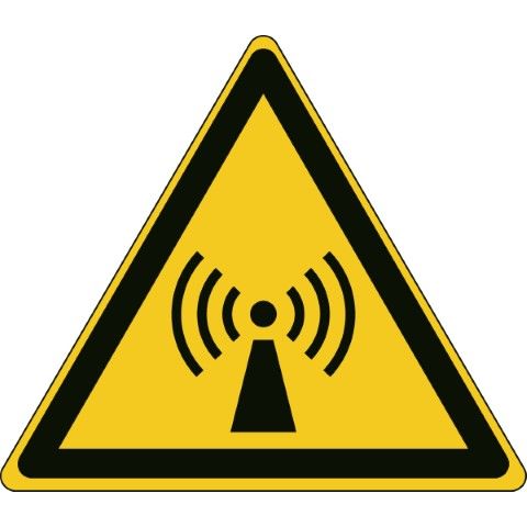 ISO Veiligheidspictogram - Waarschuwing: Niet-ioniserende straling