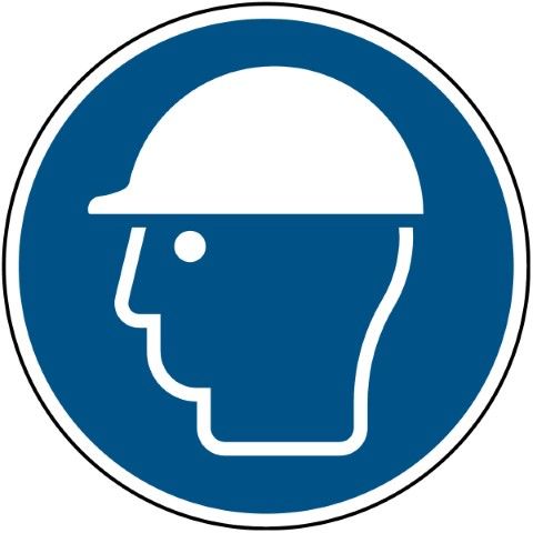 ISO Veiligheidspictogram - Veiligheidshelm verplicht