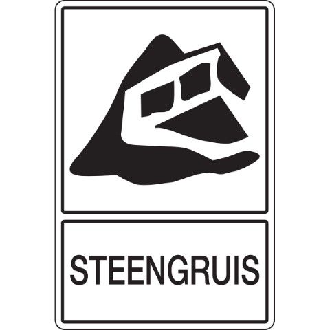 Recyclagepictogram - Steengruis - STEENGRUIS