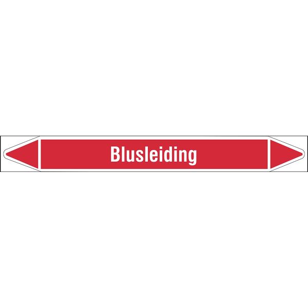 Individuele leidingmerkers op rol met geperforeerde pijlen, zonder pictogram