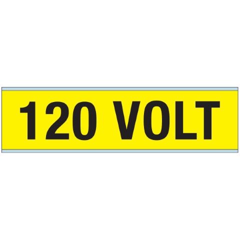 Waarschuwingspictogram - Voltagemerkers - 120 VOLT