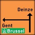 Aanwijzingsbord SB250 - F39 - Voorwegwijzer omlegging - 900x600 - DG - Personaliseerbaar