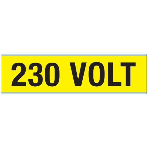 Waarschuwingspictogram - Voltagemerkers - 230 VOLT