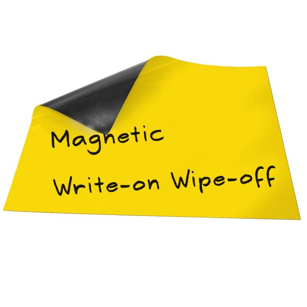 Herbeschrijfbare magnetische strips: Write-on / Wipe-off op A4 vel