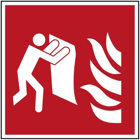 Vloerveiligheidspictogram – pictogram voor brandbestrijdingsuitrusting – ISO 7010