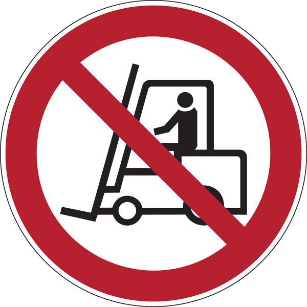 Verbodspictogram - Verboden voor transportvoertuigen