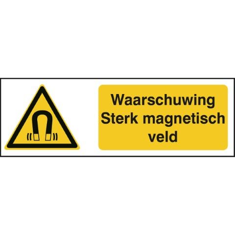 ISO 7010 Pictogrammen - Waarschuwing: Sterk magnetisch veld