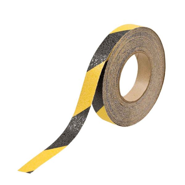 Anti-slip tape met strepen - Zwart / Geel