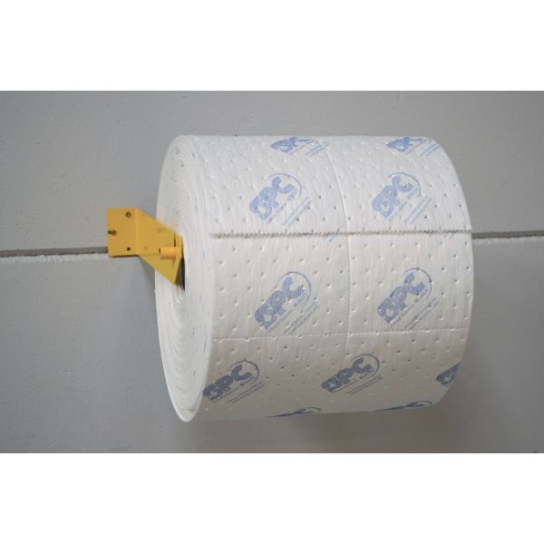 ROLDISPENSER WANDMONTAGE, ROLLEN TOT 50 CM BREED GEEL