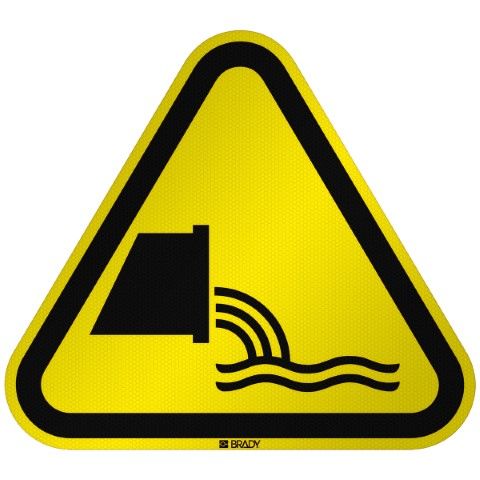 ISO-veiligheidspictogram – Waarschuwing – Rioolwatermonding