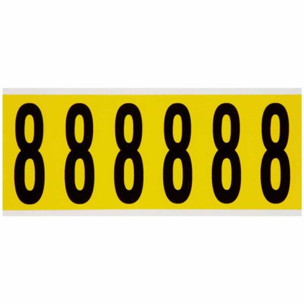 Identieke cijfer- of letterkaarten voor binnengebruik