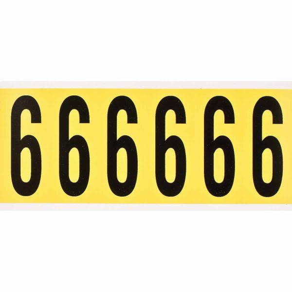 Identieke cijfer- of letterkaarten voor binnengebruik