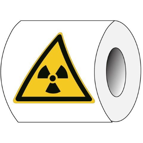 ISO Veiligheidspictogram - Waarschuwing: Radioactieve Stoffen