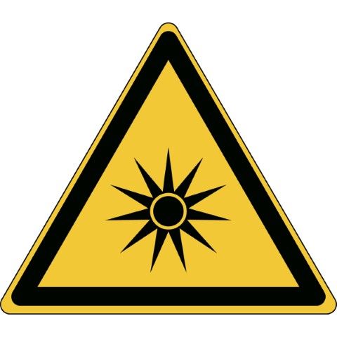 ISO Veiligheidspictogram - Waarschuwing: Optische straling